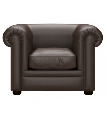 Chesterfield Kensington Genuine Leather Shelly Mocca Armchair
